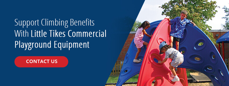 Support Climbing Benefits with Little Tikes Commercial Playground Equipment.