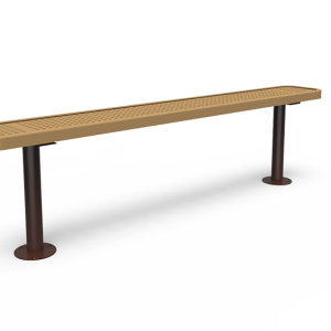 6' Backless Bench - Perforated - Surface Mount (LTPQ307Q)