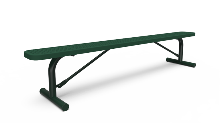 8' Backless Bench - Perforated - Portable (LTPQ313Q)