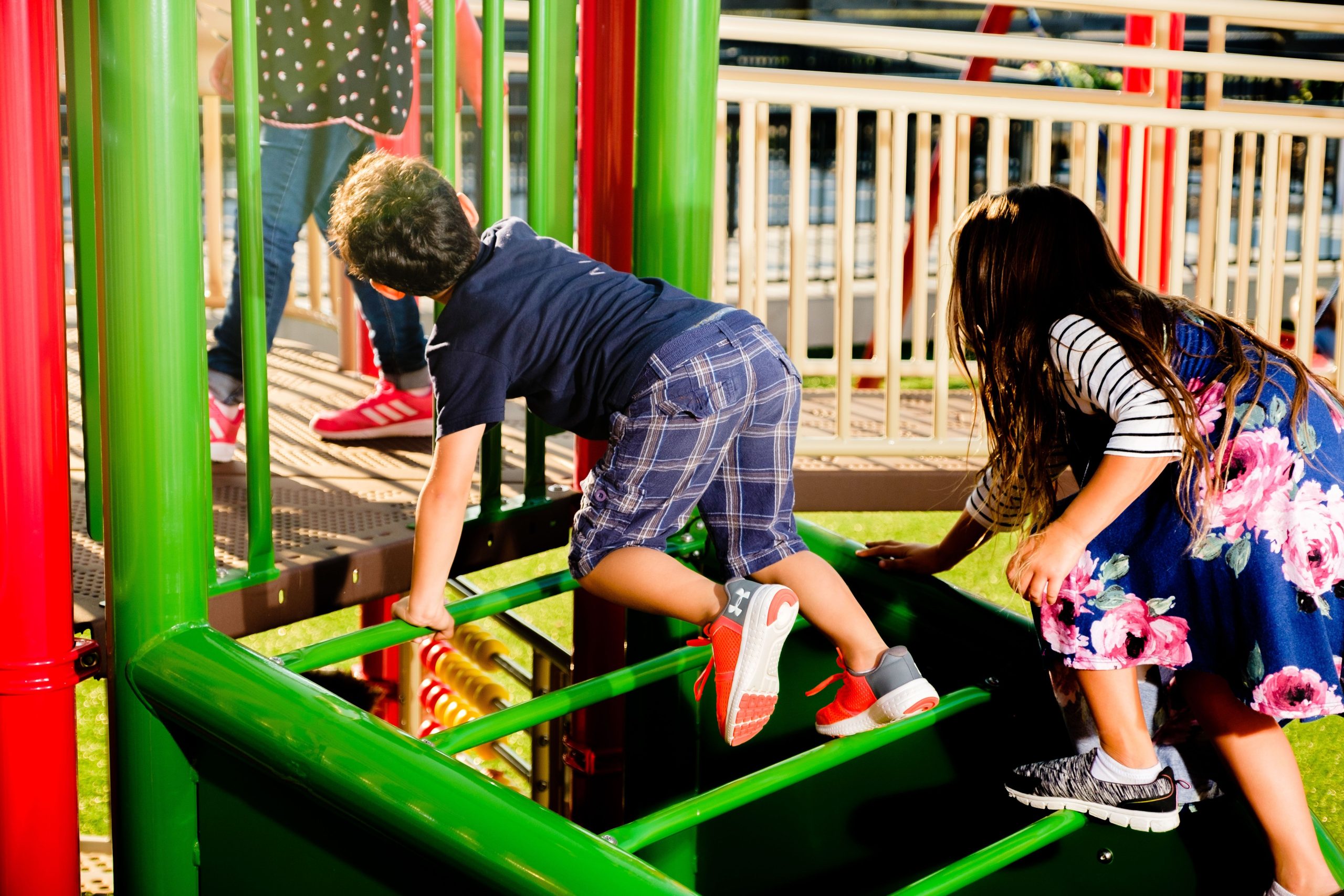 Park Playground With Children