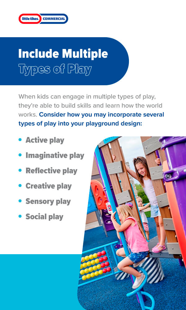 Types of play to include on the playground