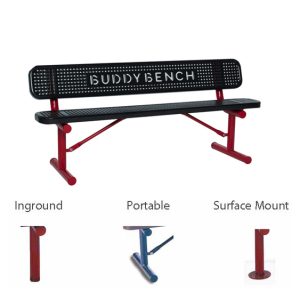 6' Buddy Bench with Back (LTSG306PBB)