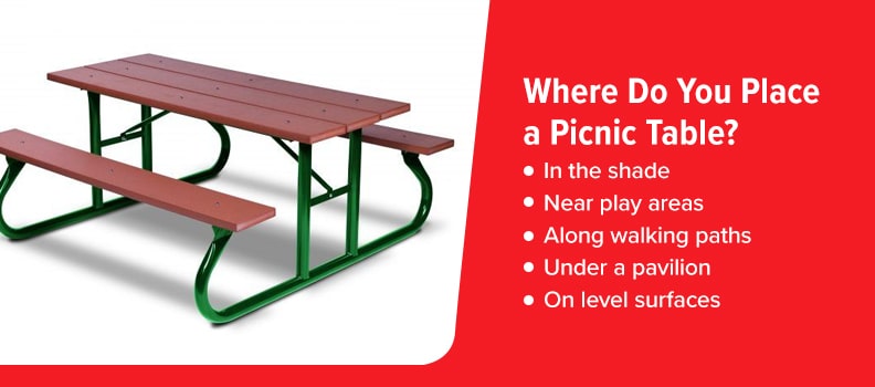 where to place a picnic table