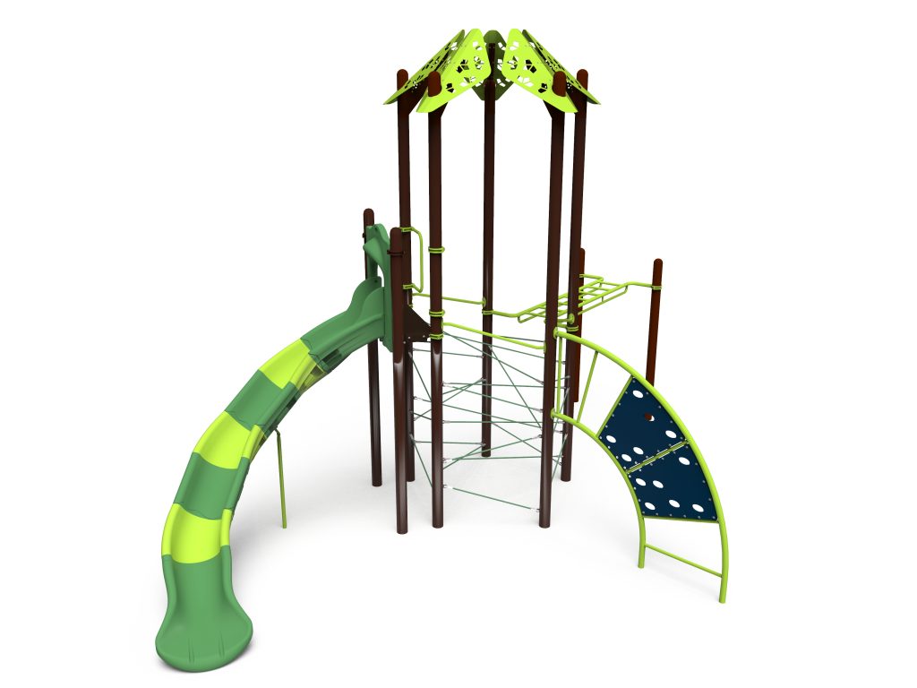 One Way Rope Slide Rope Tower with Slide | LTC