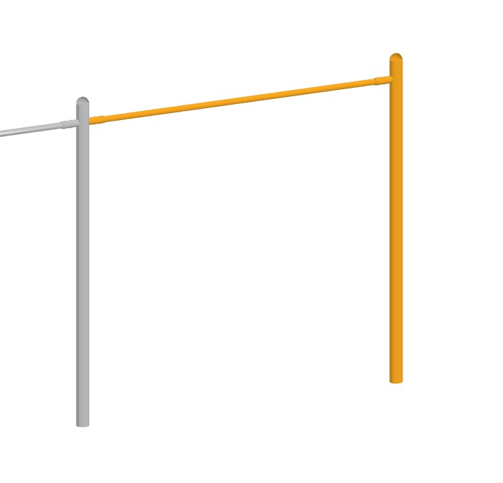 Single Post 2 Seat Add-A-Bay Frame Only (200202200)