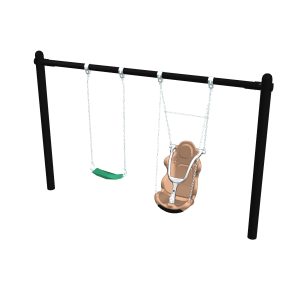 Single Post for Accessible Seat 134" Wide Bay (LT0978)